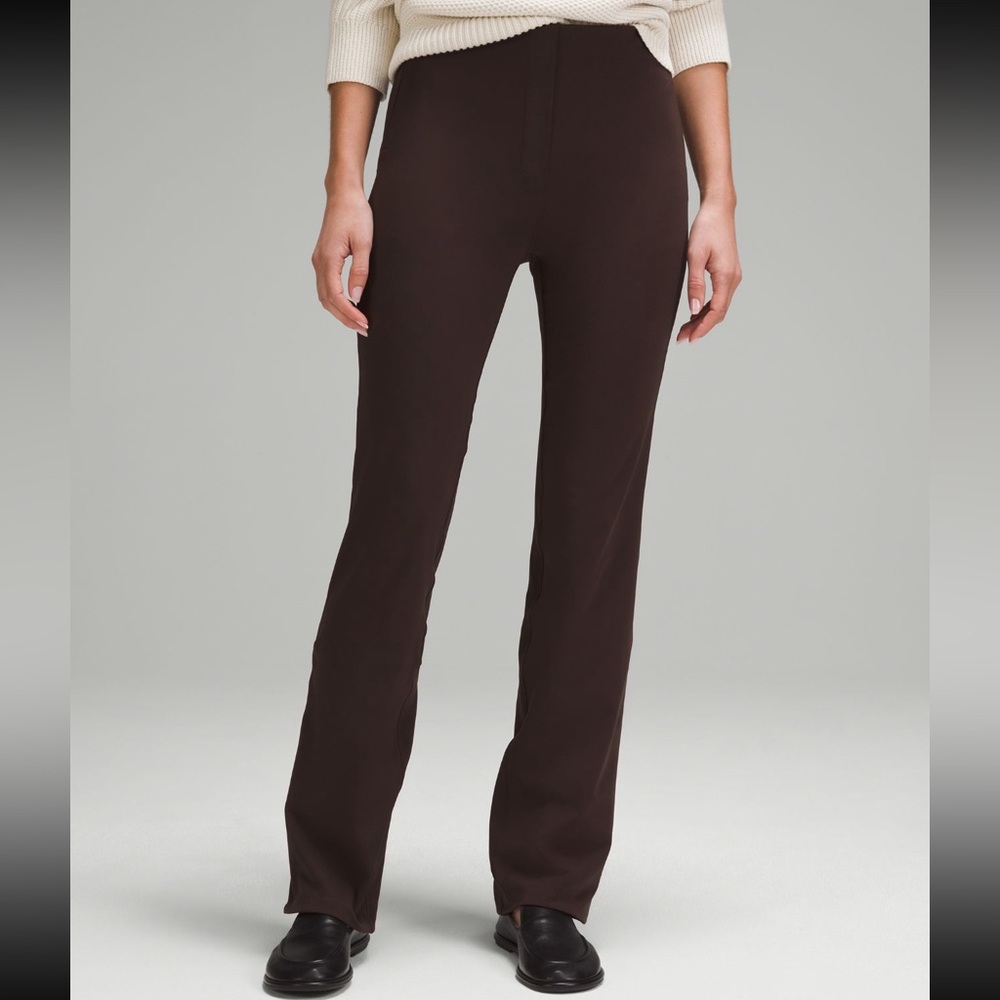 Lululemon smooth fit pull on pant high rise Long in espresso